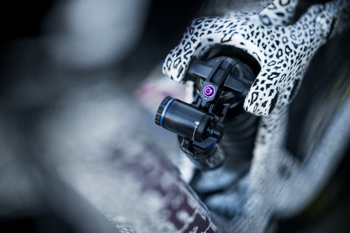   On the Super Deluxe Coil shock, the hydraulic bottom-out protection can also be fine-tuned.