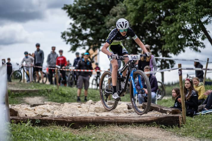   Elias lässt die Kette glühen beim Time Trial am Samstag und holt sich in den ersten Platz.