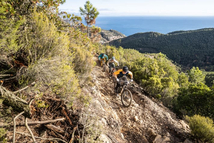 Exploring epic trails with ease: This is the core competence of light trail bikes. If the tour is to be a little longer, light eMTBs need enough range!