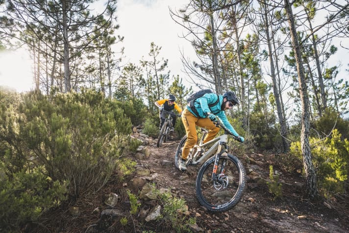 Unter 20 Kilo: 8 All-Mountain-E-Bikes aus der neuen Light-Kategorie im großen Vergleichstest. Fazua, TQ oder Shimano? Vom Minimalisten bis zum Allrounder.