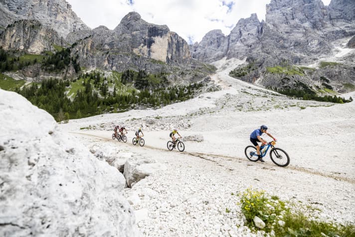 That's how wild and rough it can be on a Transalp stage.