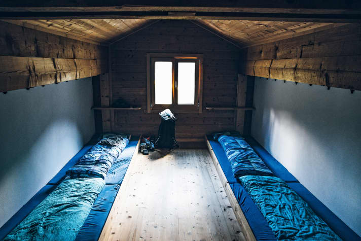 The dormitory in the Tuoi hut