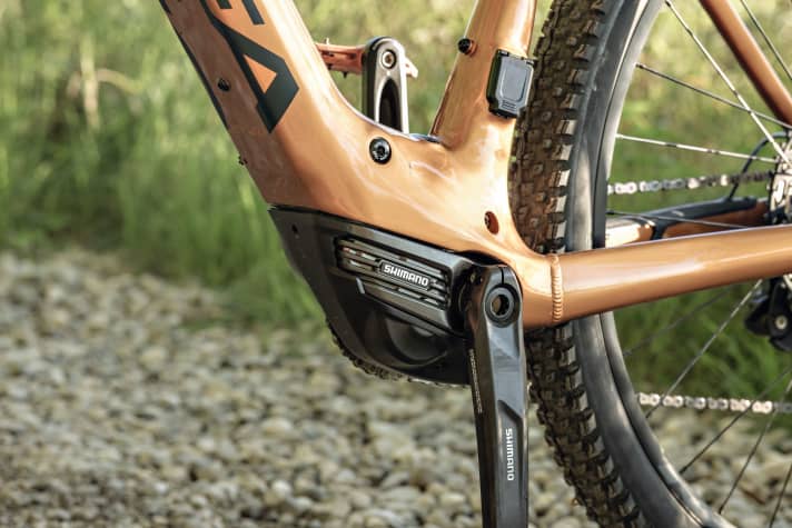 Smartly integrated: the Shimano EP8 RS is the power unit in the Light class.