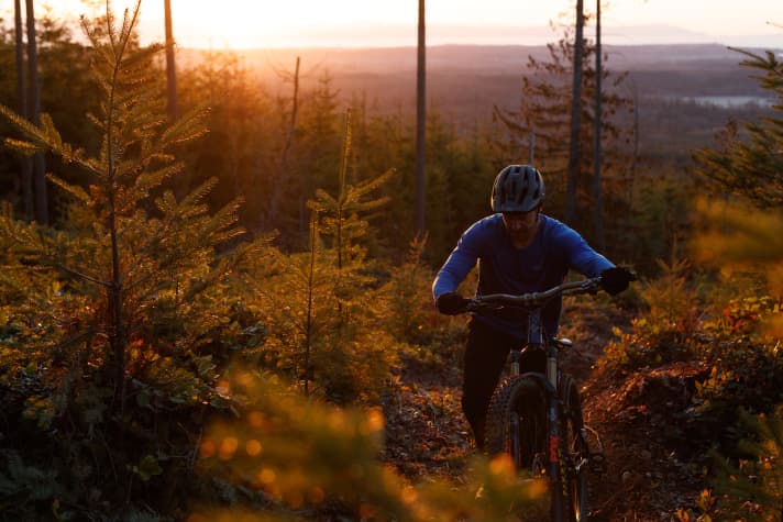 Noch eine Runde, bevor die Sonne unter geht!