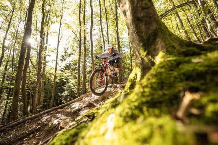 Viel Fahrsicherheit dank Flubber-Fahrwerk und hoher Front: Das ist das YT Decoy SN.