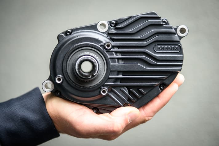 The housing of the Bafang M510 has distinctive cooling fins on the drive side.