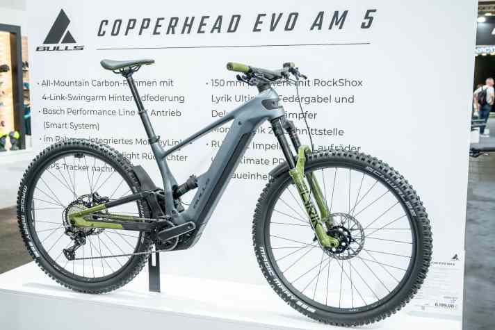 Bulls Copperhead EVO AM // Bosch Performance CX // 800 Wh // 140 mm // 29-inch // from 4599 euros