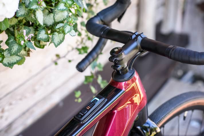 Bedient wird der SX-Antrieb über das Oberrohr-Display System Controller.