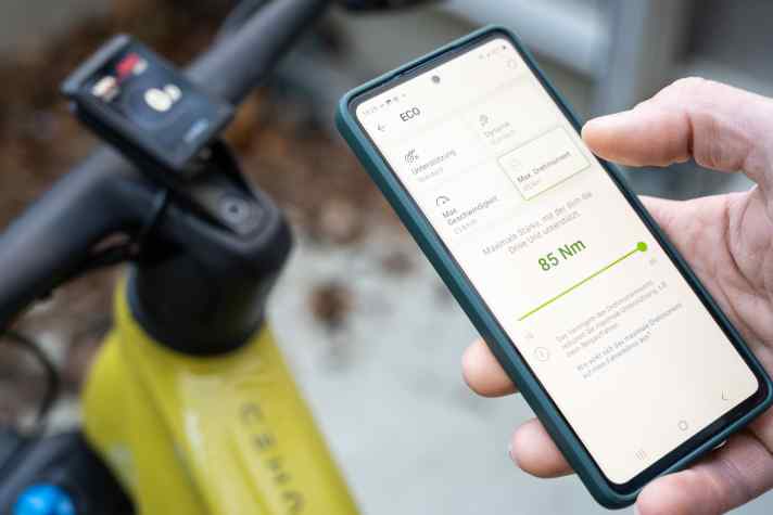 The Bosch Flow app can be used to customise the support levels of the motors, among other things.