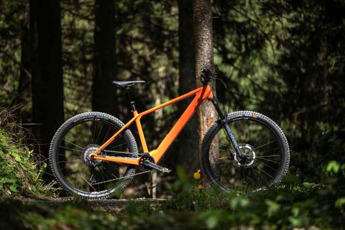Mit schlanken Carbon-Formen verbirgt das leichte Rose Bonero Plus 2 schon ganz gut, dass es sich um ein E-MTB handelt.