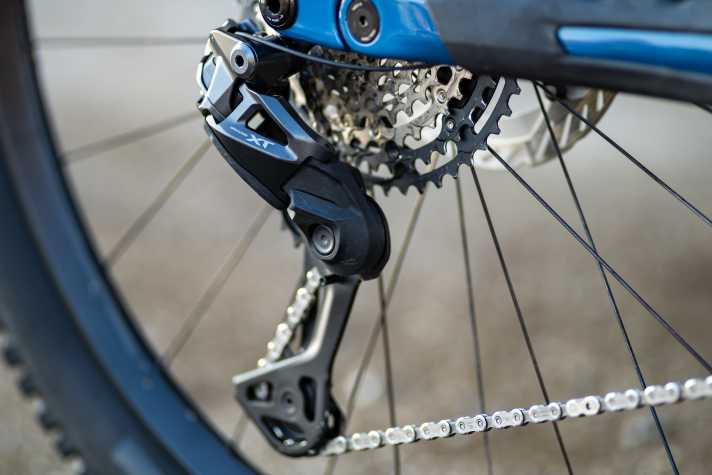 The top model shifts electronically with the new XT Di2.