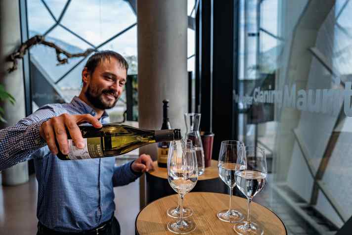 A visit including wine tasting in one of the many wine cellars is a must in South Tyrol.