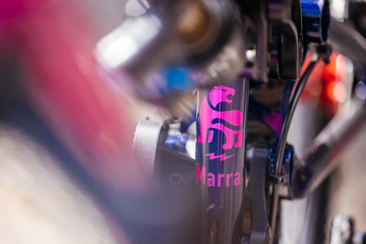 Marra means something like ‘best mate’ and is the name given to the steel enduro bike from Auckland Cycleworks.