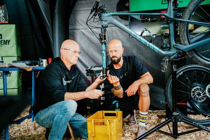 You can really learn something at the BIKE Academy's mechanic workshops.