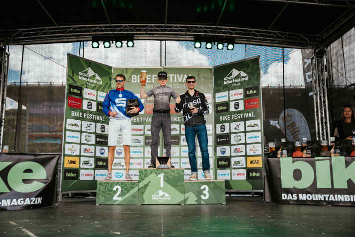 The Swiss man lived up to his role as favourite and stood at the top of the podium