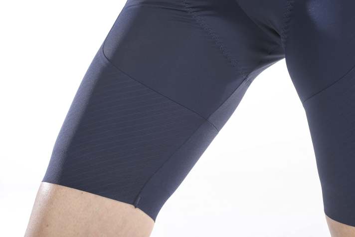 The trouser legs only need a single seam. The silicone waistband is a little tight