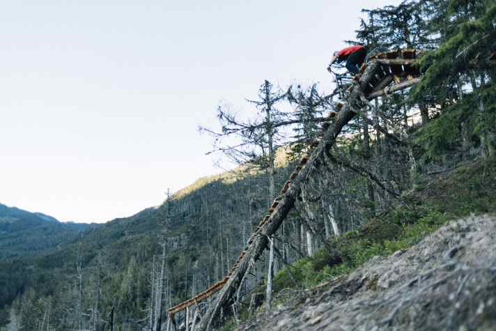 Two and a half months of tinkering: Brage Vestavik in British Columbia.