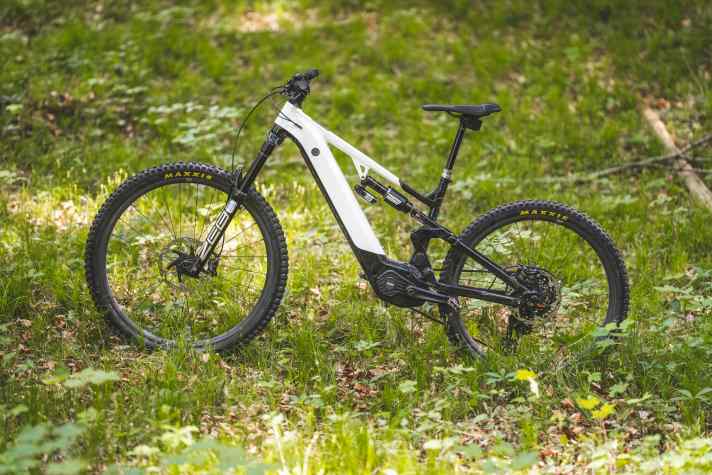 Brose provided us with a parts carrier with an aluminium frame for the first test. A bike that will not be available in series production.