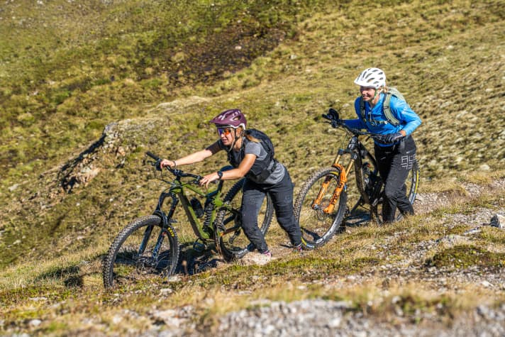 That's what makes the Davos trails so epic: despite mountain railways in all directions, there's still something to do uphill.