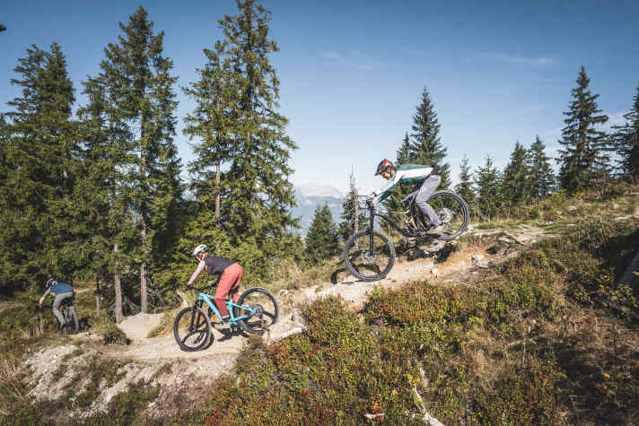The Fleckalm Trail in Kirchberg is not only visually impressive, but also offers riding fun.