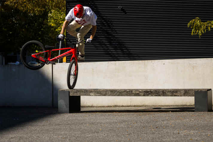 Street furniture as a means to a trick