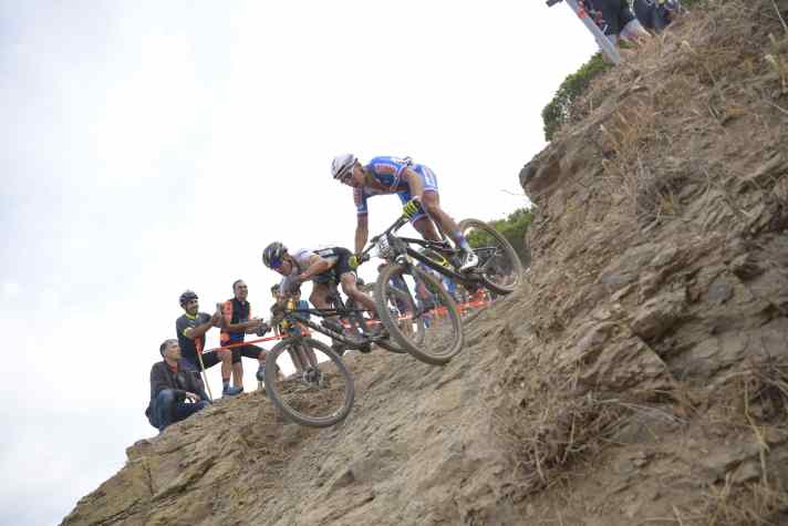 Here Andreas Seewald is battling with Czech Filip Adel for a place in the Capoliveri Legends Cup on the island of Elba.