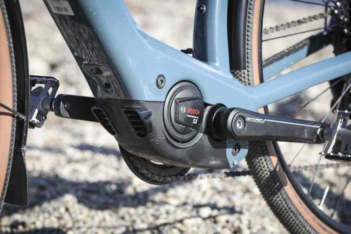 Bosch's SX motor combines a lively response behaviour with low pedalling resistance over 25 km/h.