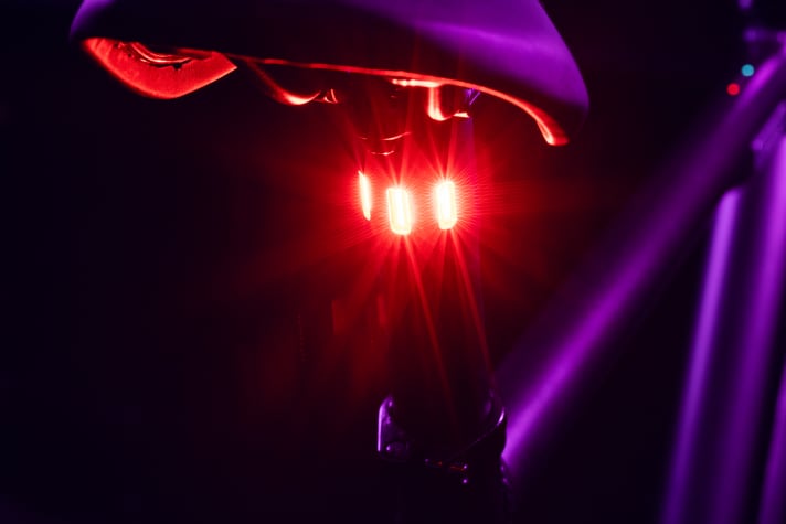 Another new feature is the rear light integrated into the seat post.