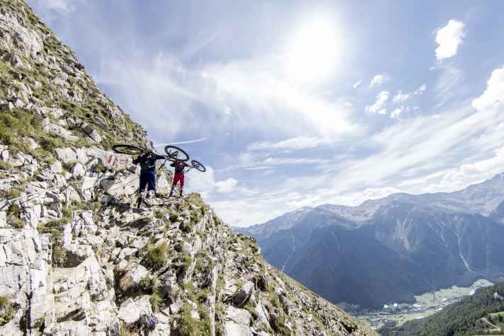 At this point at the latest, the E-MTB is no longer fun for 200 metres in altitude.