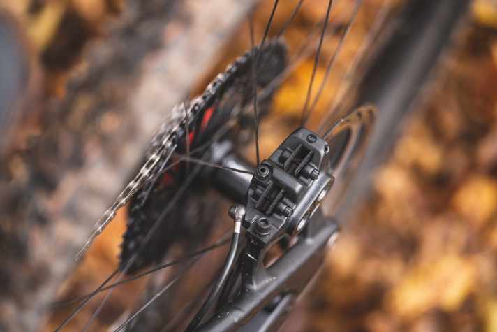 Die neue Magura Gustav Pro hält mit ihrem massigen Design und dicken Bremsscheiben viel Power und Standfestigkeit bereit. Doch die Beläge klimpern in der Bremszange.