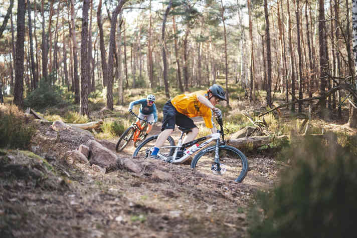 Somewhere between marathon and trail lies the perfect touring mountain bike. We put the Canyon Lux Trail CF7 and the Cube AMS One 11 C:68X Pro 29 to the test.