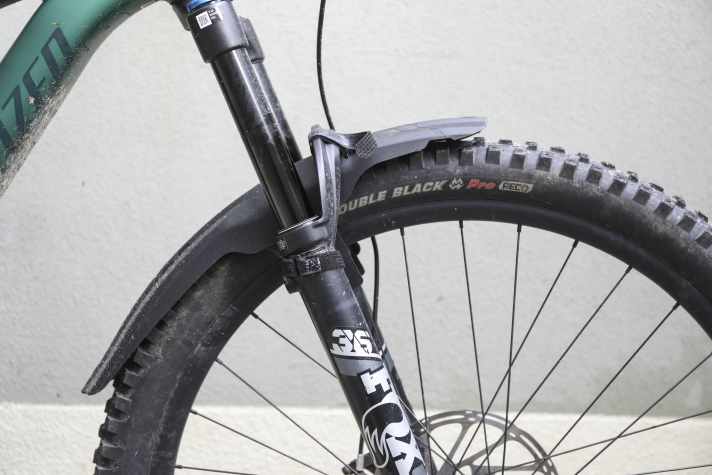 An XXL fender at the front.