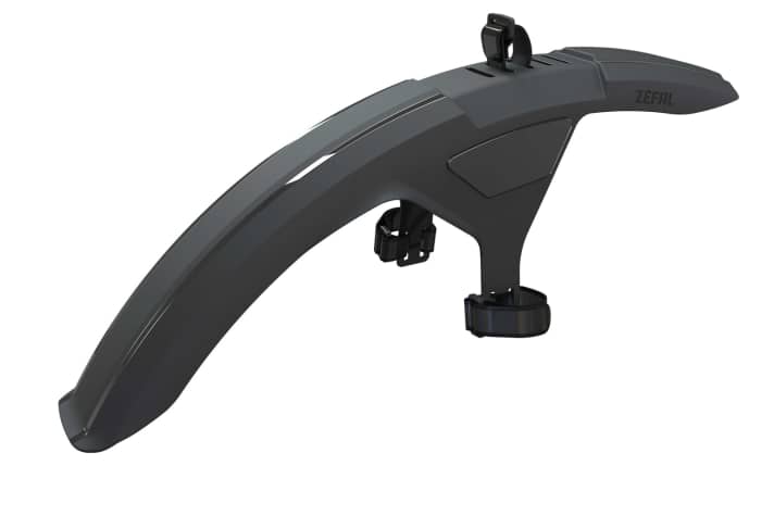 Universal mounting with Velcro straps: the Zefal Deflector FM40 mudguard.
