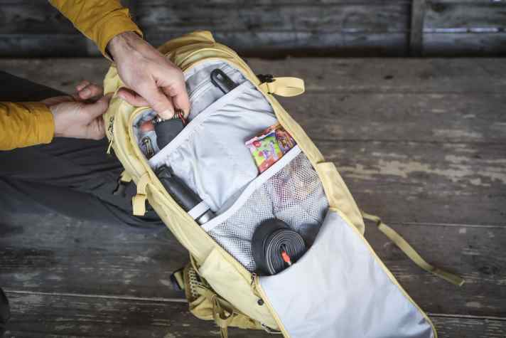 Das große Werkzeugfach bietet mit seiner hellen Auskleidung beste Übersicht und eine gute Struktur.