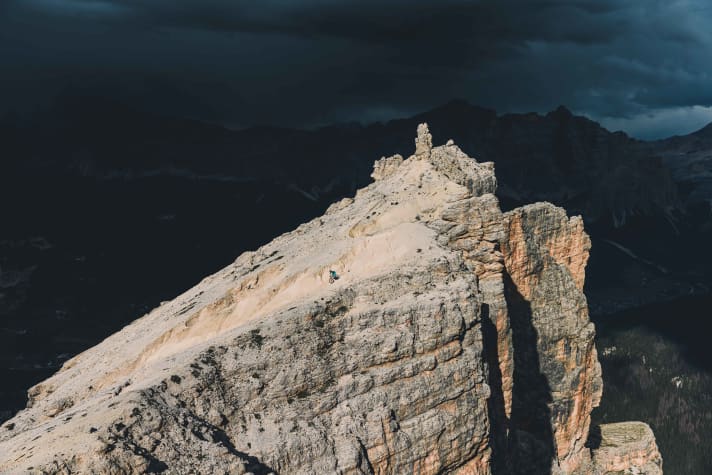 It wasn't just the terrain that was challenging, but also the weather.