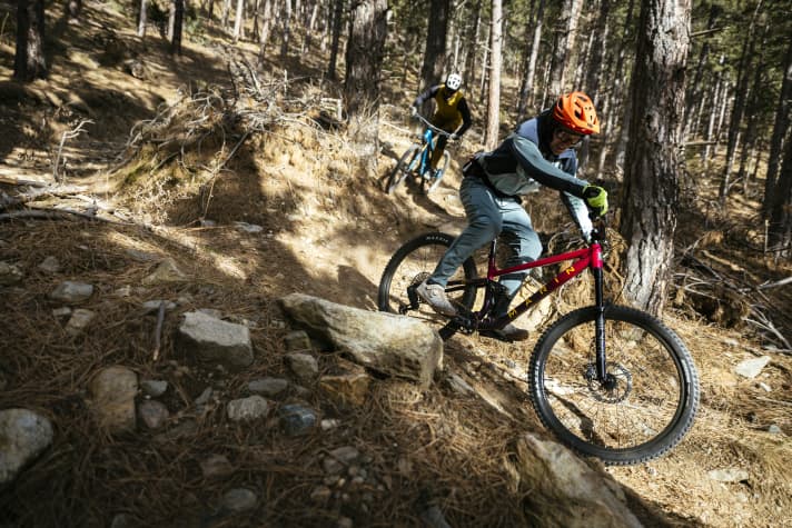 Fun at work: The Marin Riftzone is a lot of fun downhill.