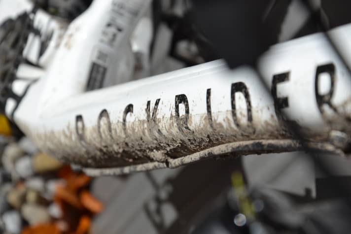 Traces of an MTB tour on the Rockrider