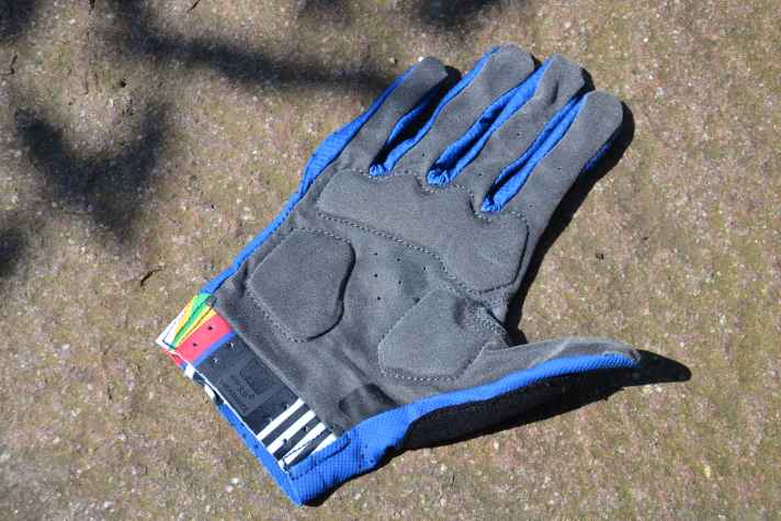 The padding on the palms is a good feature for gravel riders.