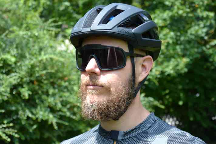 In full sunlight, the sunglasses are nice and dark.