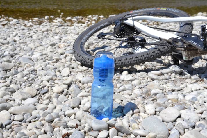 The Quell Nomad drinking bottle has a built-in water filter.