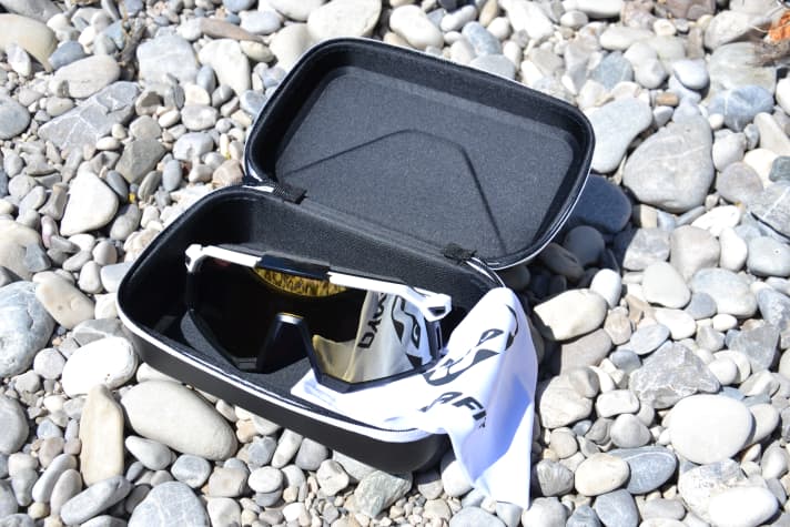 The Dynafit Sky Pro also comes in a stylish case with a small cloth.