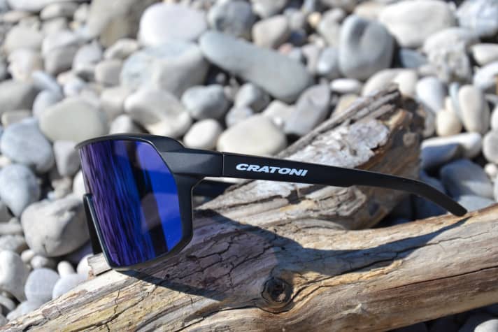 The lenses of the Skyvision tilt forwards, creating an opening for flying creatures between the forehead and the goggles.