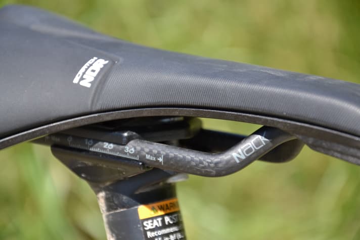 Nack - that's what Prologo calls its nano-carbon fibres that are woven into the saddle frame.