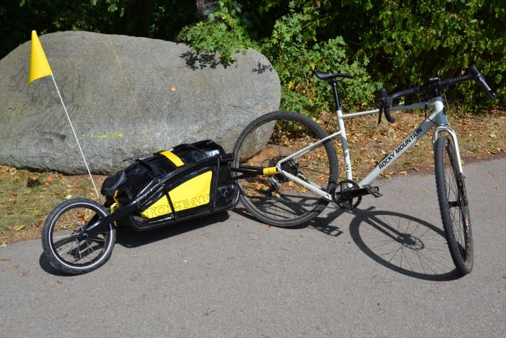 Ready to travel: simply mount and off you go.