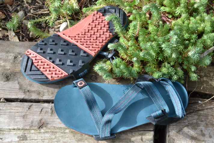 Die Stollen geben Halt, sie Sohle der Z-Trail EV ist trotzdem nur 11 mm dünn.