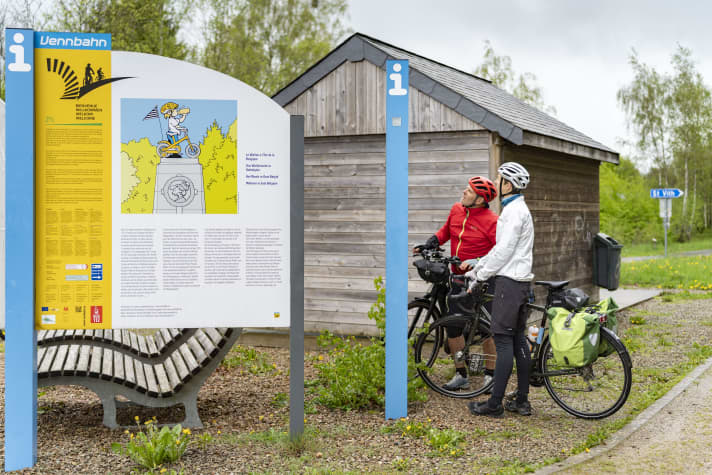 Relics of the former railway line can be found in many places