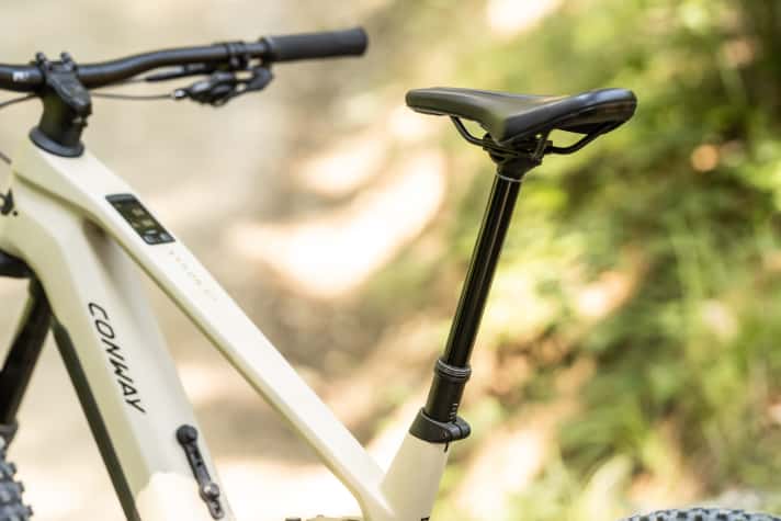 200 Millimeter Stützenhub an einem L-Bike - das sorgt für ordentlich Bewegungsfreiraum.