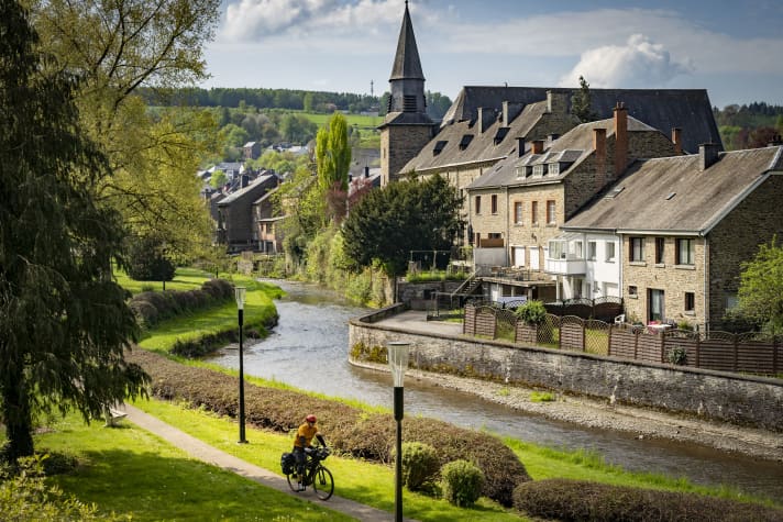 Houffalize: destroyed in the 2nd World War, now a picture-book town again