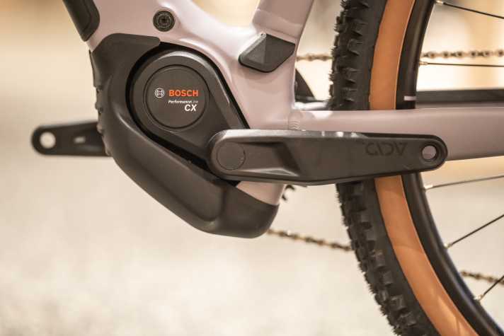 Bosch Performance Line motor or CX variant with 100 Nm torque (depending on model) provides powerful, smooth support on any surface.