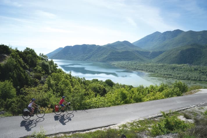 Lonely and scenically stunning. Lake Scutari is over 50 kilometres long.